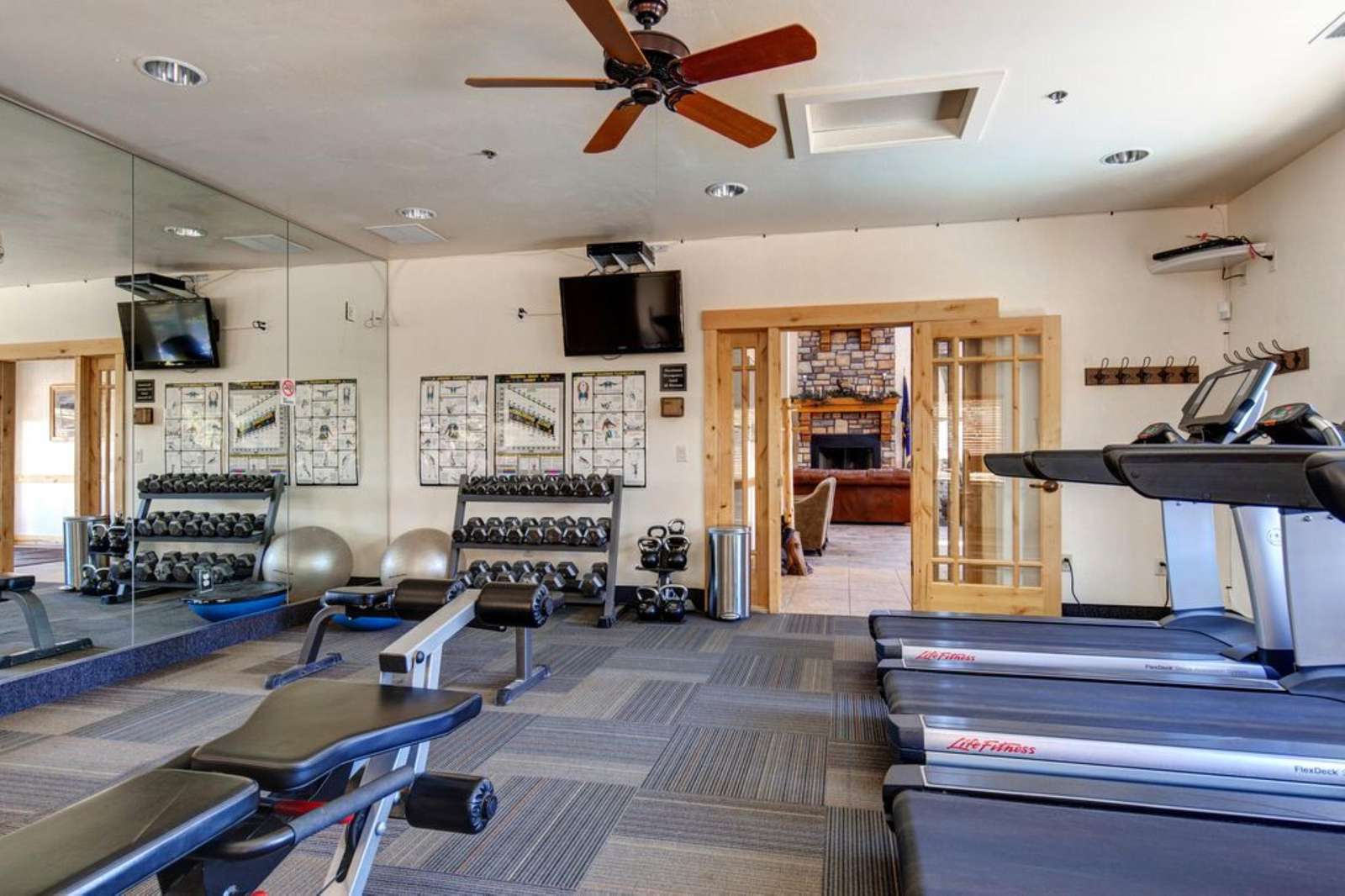 Clubhouse fitness center