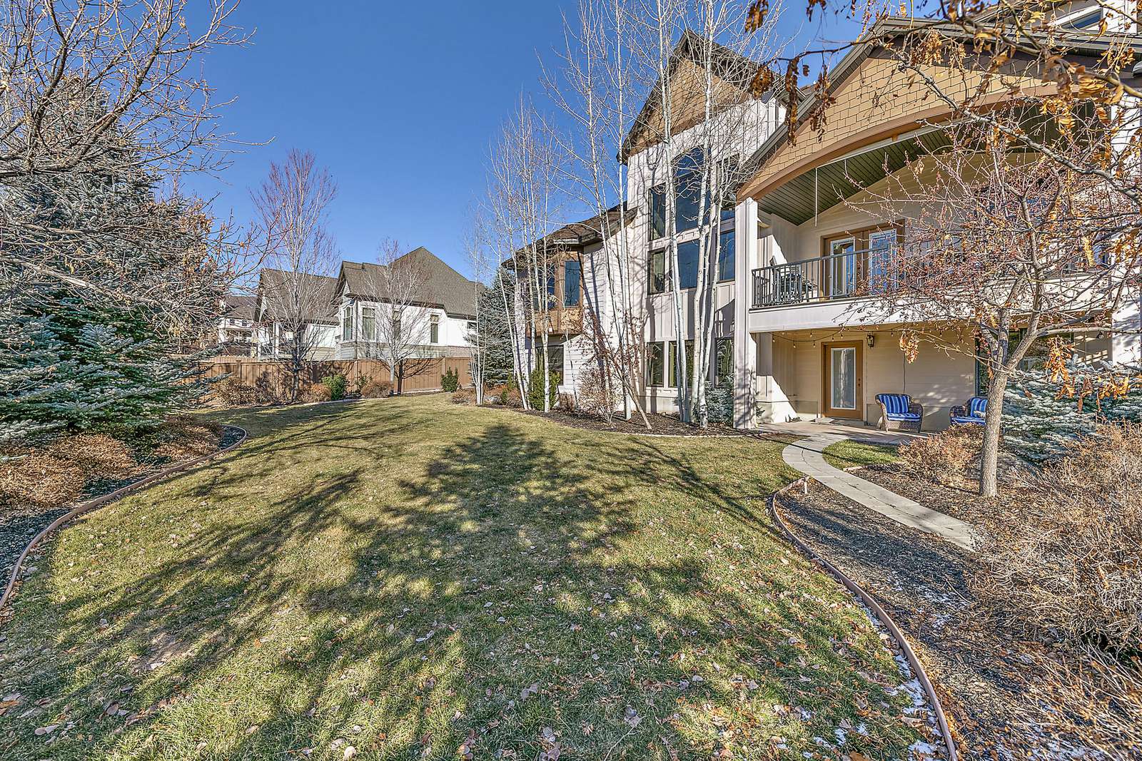 Back yard of the property
