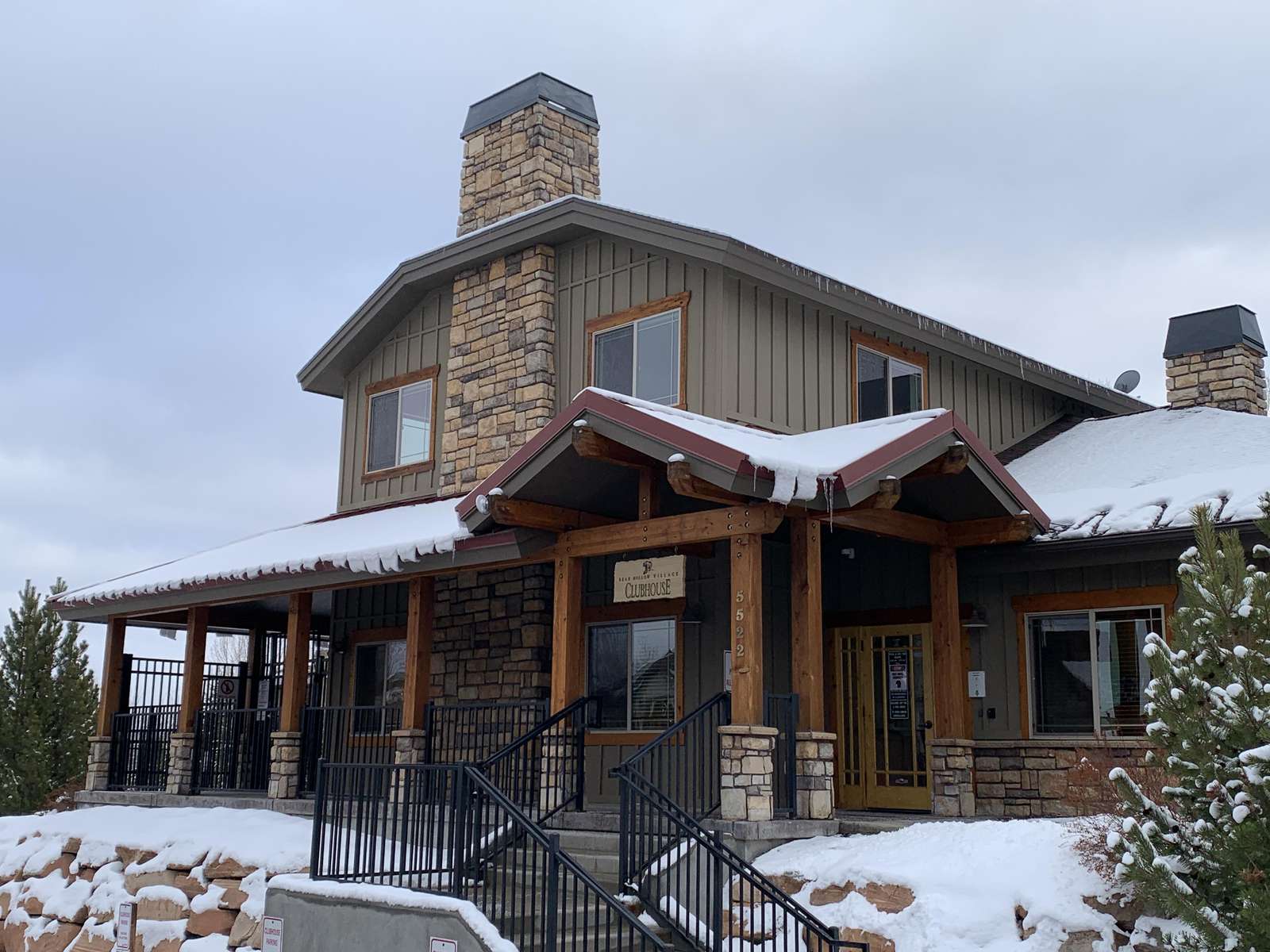 Clubhouse exterior