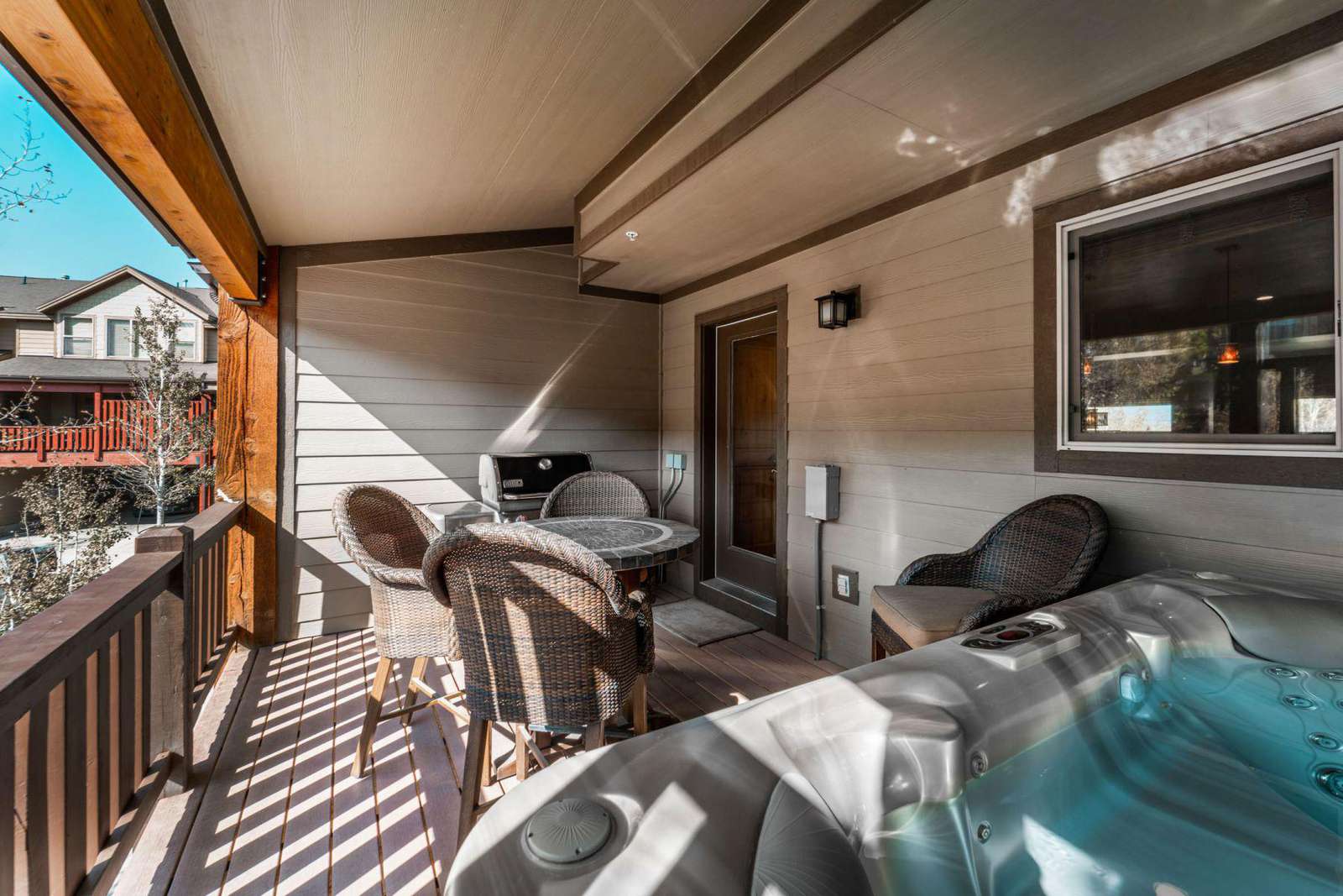 Private deck with BBQ grill