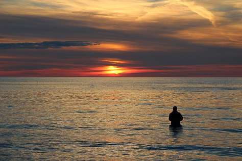 Fishing at Sunset